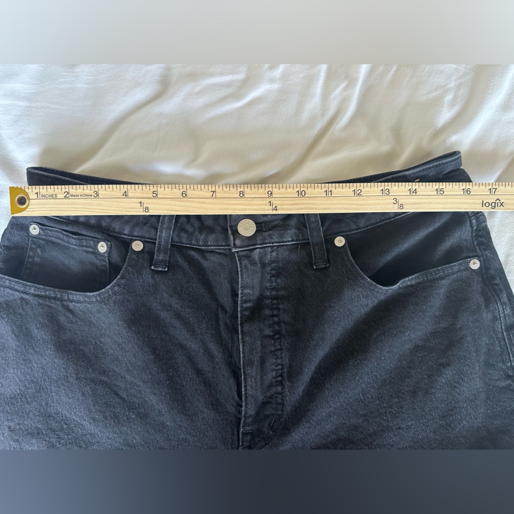 Madewell Black Straight-Leg Jeans - Picture 8 of 12
